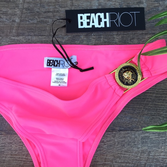 BEACH RIOT BARBIE PINK MEDUSA SWIM BOTTOMS - Picture 4 of 8